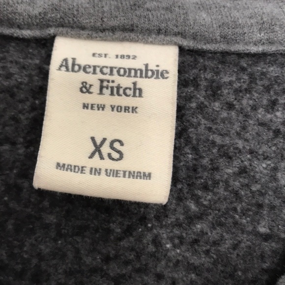 Grey zip up a&f logo hoodie - Picture 6 of 6